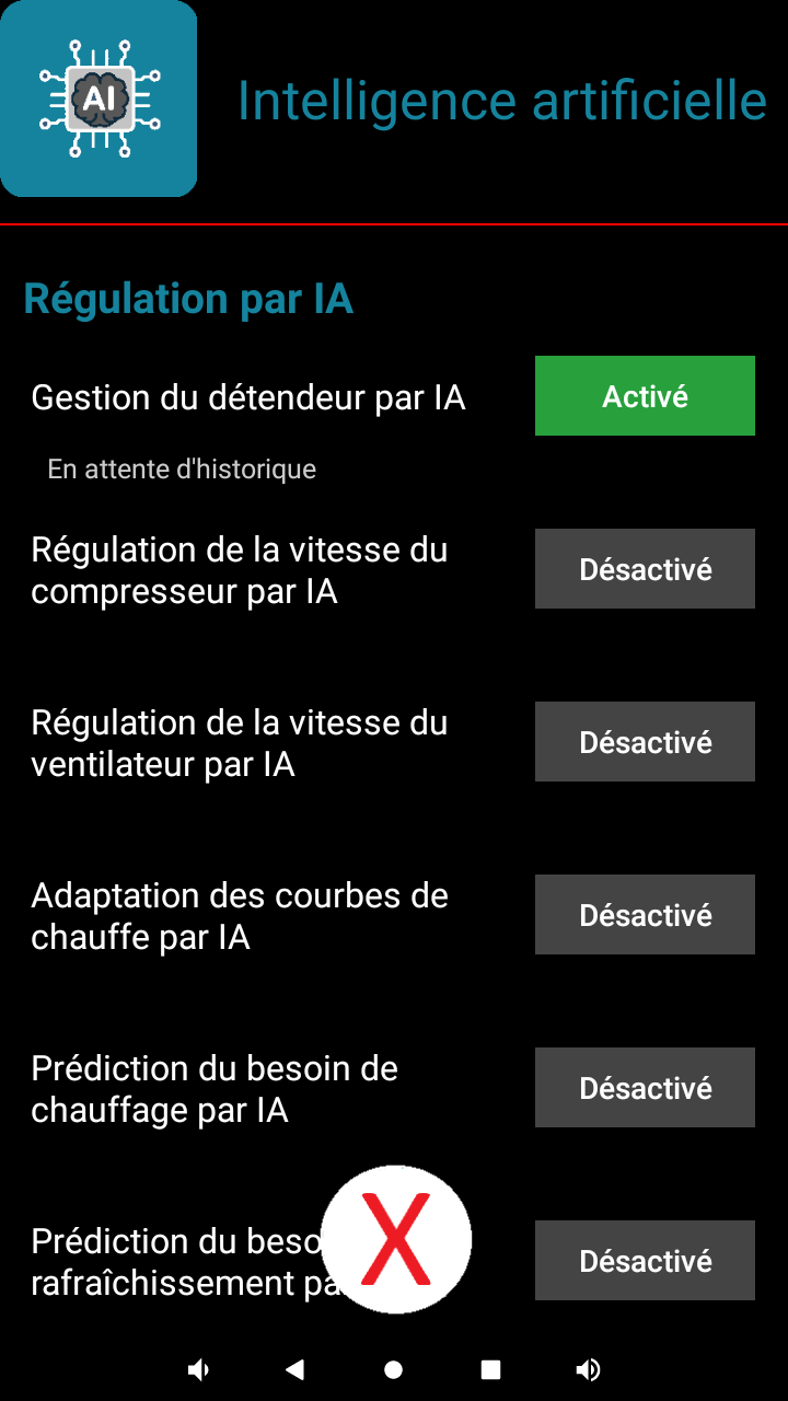 Écran Régulation par IA
