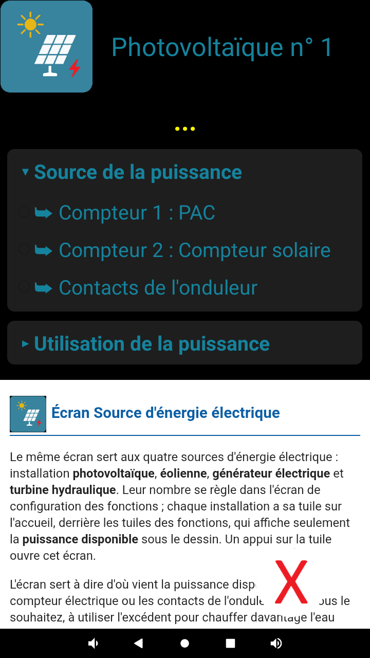 Écran Photovoltaïque : source de la puissance et utilisation